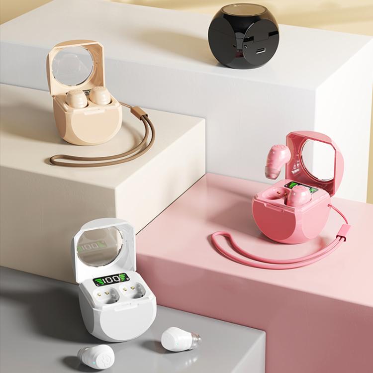 Smart ENC Noise Reduction Mini Bluetooth Earphones With Charging Compartment(Pink) by bashfashion