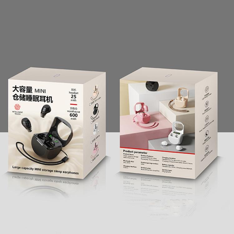 Smart ENC Noise Reduction Mini Bluetooth Earphones With Charging Compartment(Pink) by bashfashion