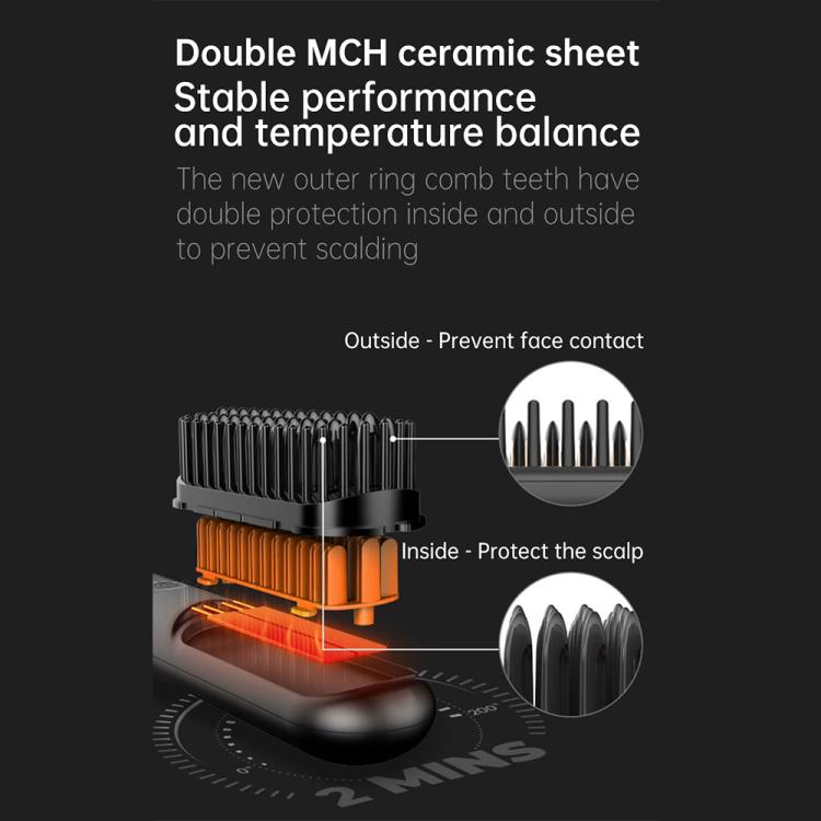 Negative Ion Hair Care Wireless Hair Straightener Portable Straight and Curly Hair Straightener(Ivory White) by bashfashion