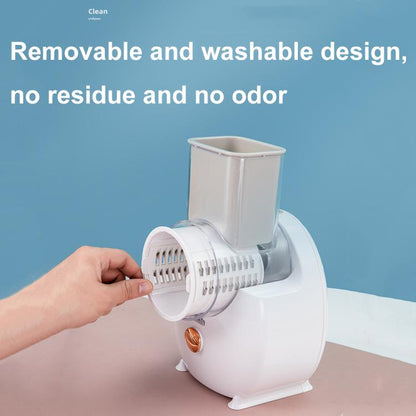 CY-661 3-in-1 Kitchen Multifunctional Roller Electric Vegetable Cutter, Spec: White Wireless Model by bashfashion