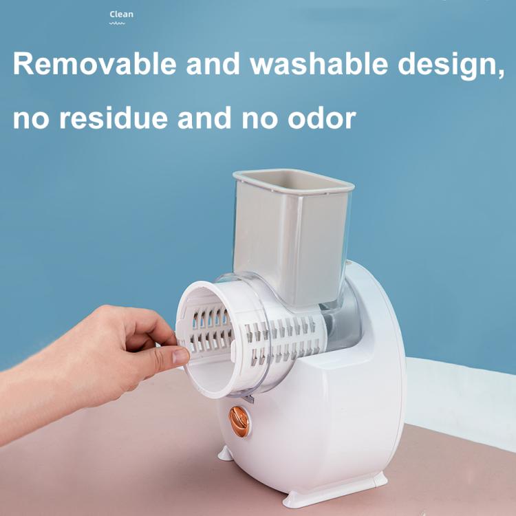 CY-661 3-in-1 Kitchen Multifunctional Roller Electric Vegetable Cutter, Spec: White UK Plug by bashfashion