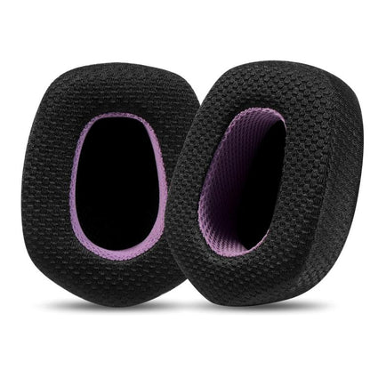 For Logitech G733 LIGHTSPEED Headset 1pair Ear Pads Sponge Soft Cushion, Color: Weaving Black Purple by bashfashion