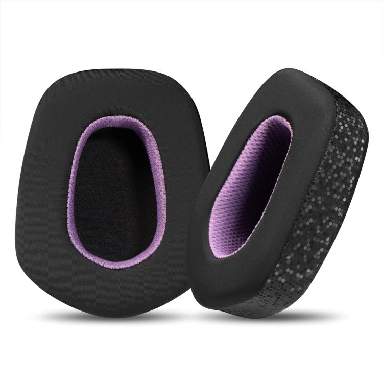 For Logitech G733 LIGHTSPEED Headset 1pair Ear Pads Sponge Soft Cushion, Color: Ice Feeling Black Purple by bashfashion