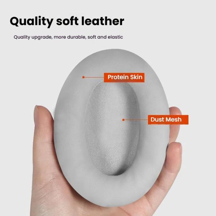 For ASUS ROG Strix Go 2.4 Headphone 1pair Ear Pads Protein Leather Earmuffs, Color: Wireless Black+Black Net by bashfashion