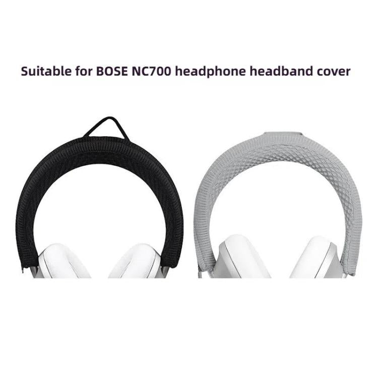 For BOSE NC700 Headphone Knitted Headbeam Cover Headband Protective Cushion(Gray) by bashfashion