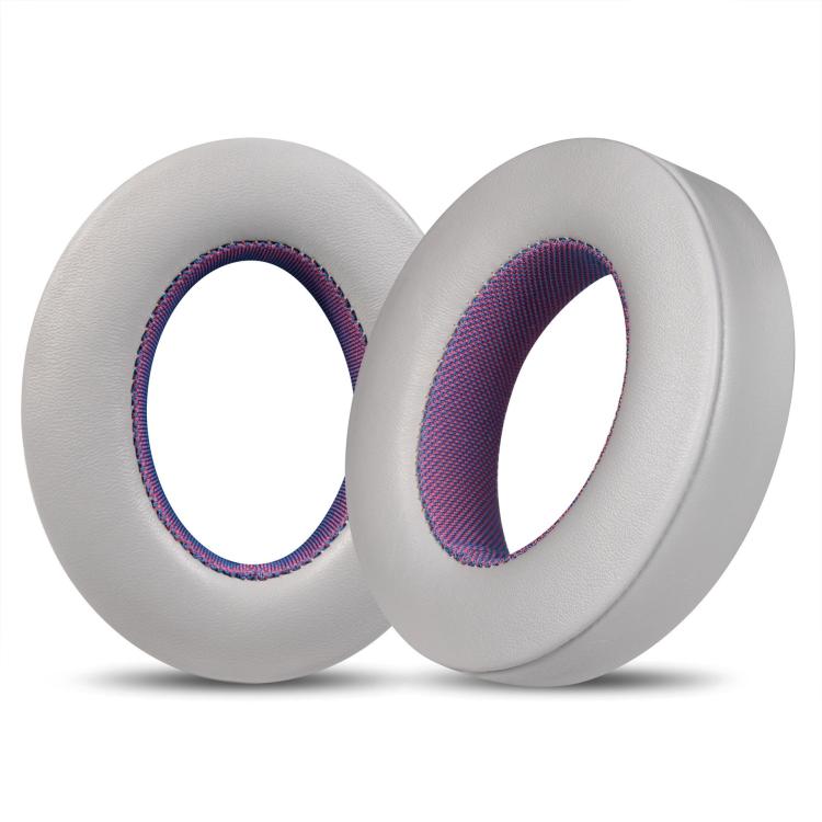 For Bose NC700 Headphone 1pair Lambskin Earpads Contrast Color Earmuffs Sponge Cover(Gray Purple) by bashfashion