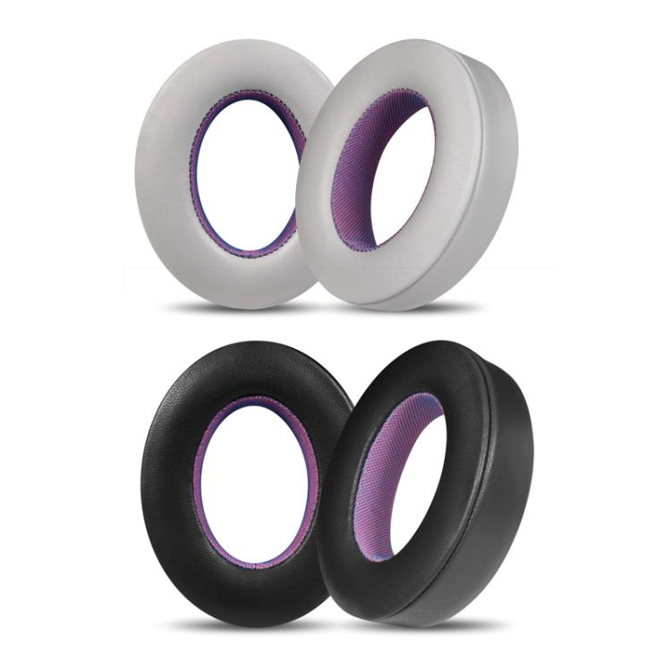 For Bose NC700 Headphone 1pair Lambskin Earpads Contrast Color Earmuffs Sponge Cover(Gray Purple) by bashfashion