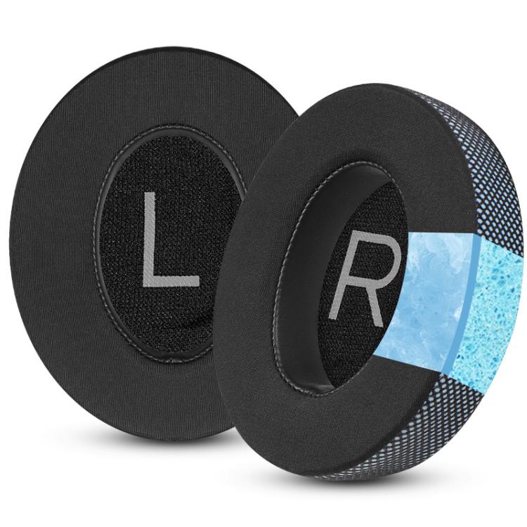 For Bose NC700 Headphone 1pair Ice Gel Ear Pads Earmuffs Protective Cover(Honeycomb Ice Black Blue) by bashfashion