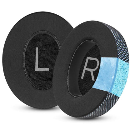 For Bose NC700 Headphone 1pair Ice Gel Ear Pads Earmuffs Protective Cover(Honeycomb Ice Black Blue) by bashfashion