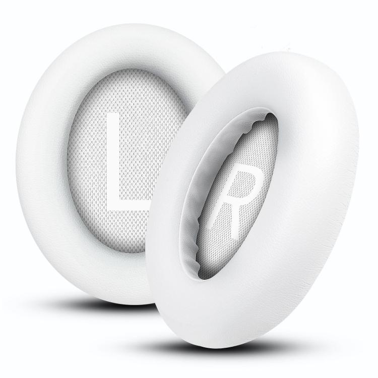 For Bose NC700 Headset 1pair Lambskin Earpads Sponge Cover Earmuffs(White) by bashfashion