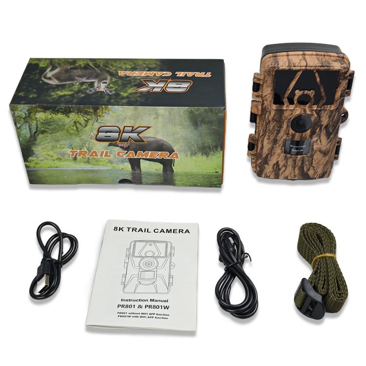 PR801W Ultra HD 8K Video 60MP Photo APP WIFI Outdoor Hunting Camera by bashfashion