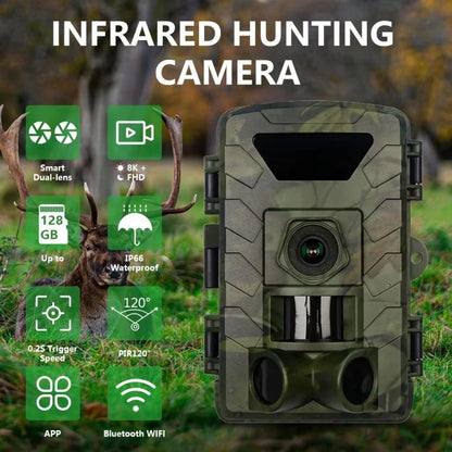 PR803W Ultra-clear 8K Video 60MP Photo Wifi Hunting Camera by bashfashion