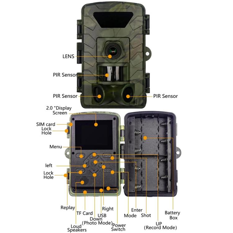 PR803W Ultra-clear 8K Video 60MP Photo Wifi Hunting Camera by bashfashion