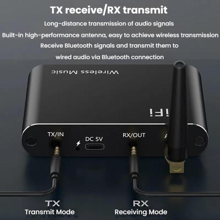 2 In 1 Amplifier AUX Bluetooth 5.4 Audio Adapter by bashfashion
