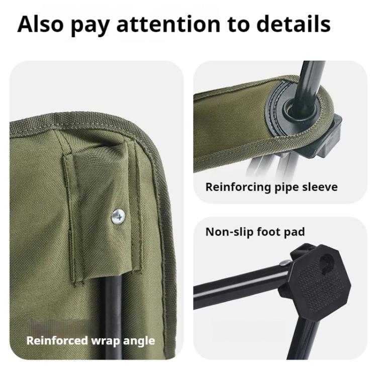 Naturehike Outdoor Folding High Back Moon Lounge Chair Camping Backrest Chair(Green) by Naturehike