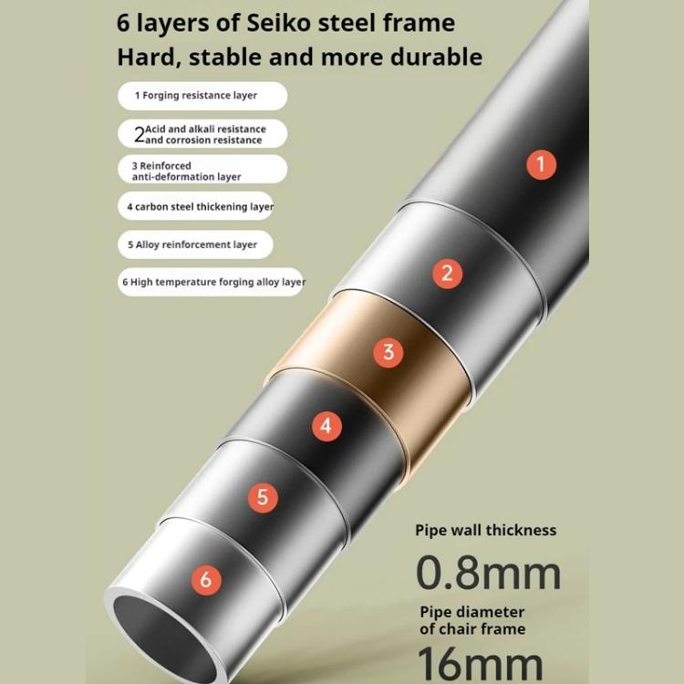 Naturehike Outdoor Folding High Back Moon Lounge Chair Camping Backrest Chair(Black) by Naturehike