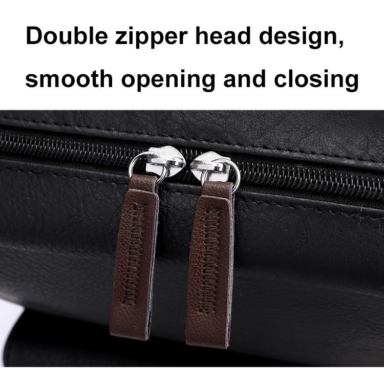 OUMANTU 975 PU Leather Large-capacity Travel Laptop Backpack Casual Schoolbag(Light Brown) by OUMANTU