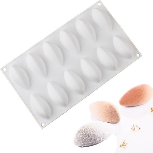 12-Cavity Mango Jelly Mousse Cake & Ice Cream Silicone Mold For DIY Chocolate And Fondant by bashfashion