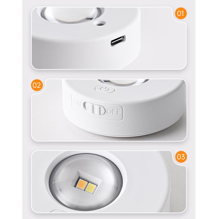 RGB Magnetic Puck Light Rechargeable LED Under Cabinet Light With Remote Control by bashfashion