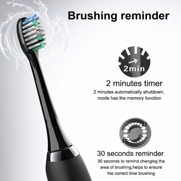 Sarmocare S100 IPX7 Waterproof Portable Sonic Electric Toothbrush with 8-brush Heads(Navy Blue) by Sarmocare