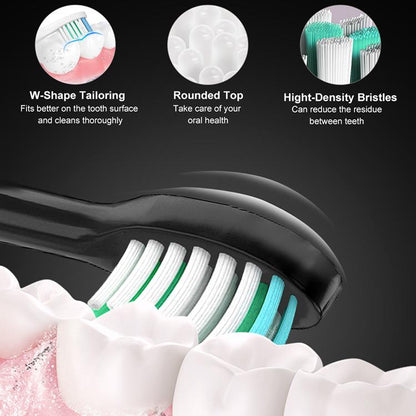 Sarmocare S100 IPX7 Waterproof Portable Sonic Electric Toothbrush with 8-brush Heads(Black) by Sarmocare