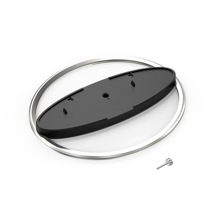 For PS5 / PS5 Slim / PS5 Pro Game Console Desktop Vertical Stand Non-Slip Base(Silver) by bashfashion