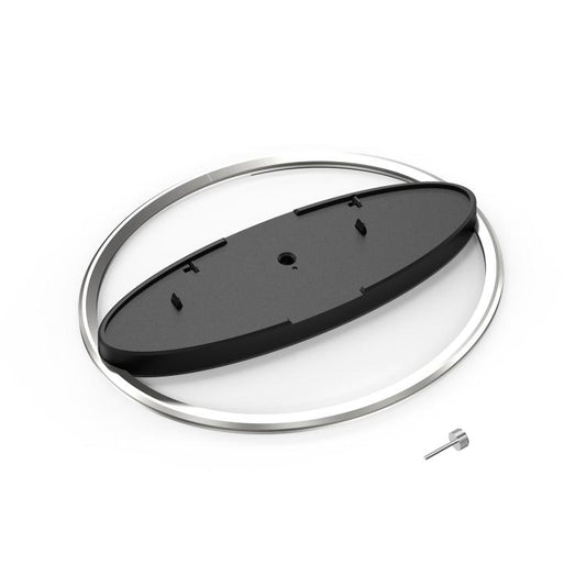 For PS5 / PS5 Slim / PS5 Pro Game Console Desktop Vertical Stand Non-Slip Base(Silver) by bashfashion