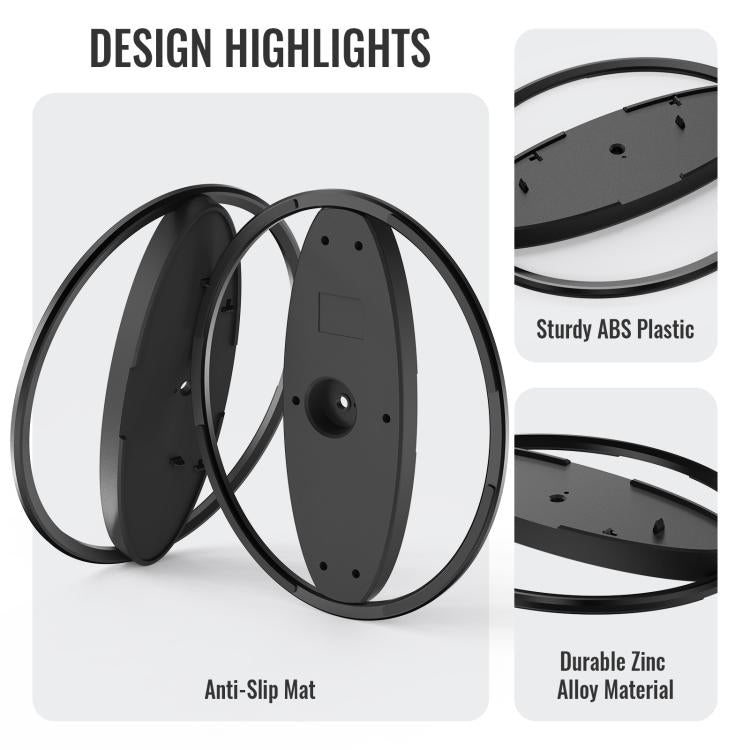 For PS5 / PS5 Slim / PS5 Pro Game Console Desktop Vertical Stand Non-Slip Base(Gray) by bashfashion