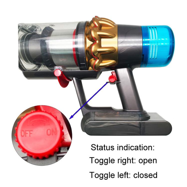 For Dyson V6 / V7 / V8 / V10 / V11 / V15 / V18 / Slim Vacuum Cleaner Switch Latch Holder, Style: Round Latch by bashfashion