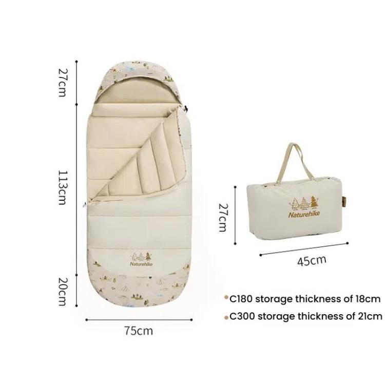 Naturehike BC300 Thick Portable Outdoor Camping Cotton Kids Sleeping Bag Camping Warm Quilt by Naturehike