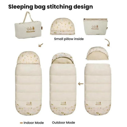 Naturehike BC300 Thick Portable Outdoor Camping Cotton Kids Sleeping Bag Camping Warm Quilt by Naturehike