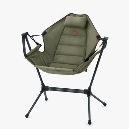Naturehike Outdoor Folding Rocking Chair Portable Recliner Chair Leisure Camping Picnic Swing Chair(Green) by Naturehike
