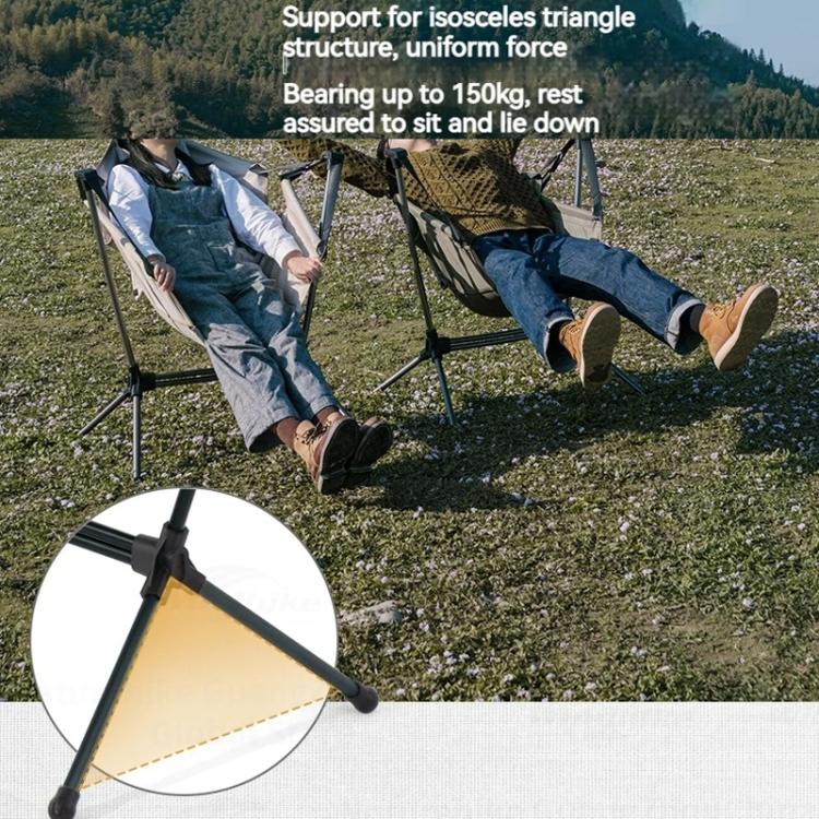 Naturehike Outdoor Folding Rocking Chair Portable Recliner Chair Leisure Camping Picnic Swing Chair(Green) by Naturehike