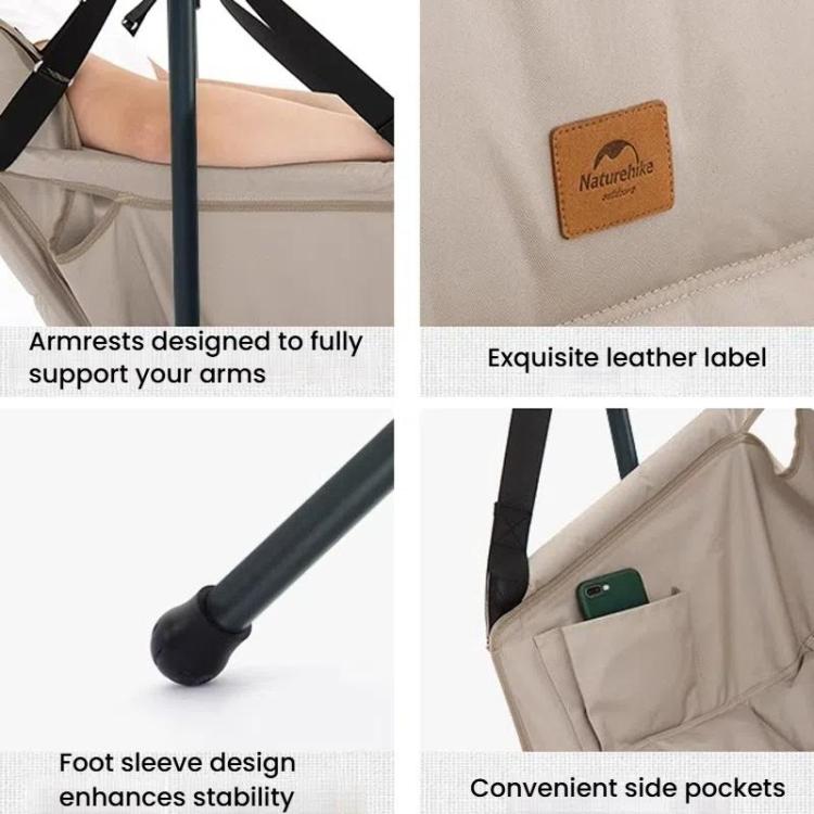 Naturehike Outdoor Folding Rocking Chair Portable Recliner Chair Leisure Camping Picnic Swing Chair(Khaki) by Naturehike