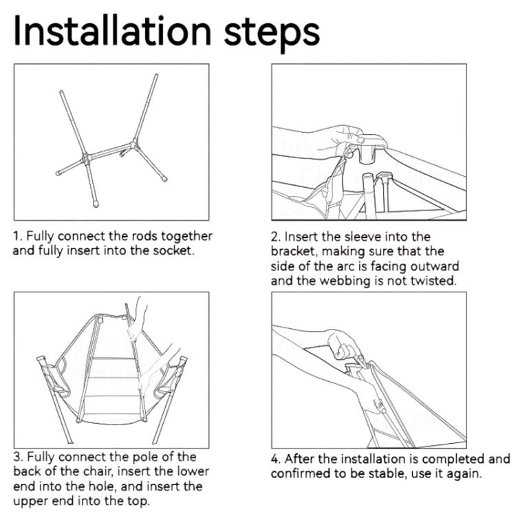 Naturehike Outdoor Folding Rocking Chair Portable Recliner Chair Leisure Camping Picnic Swing Chair(Khaki) by Naturehike