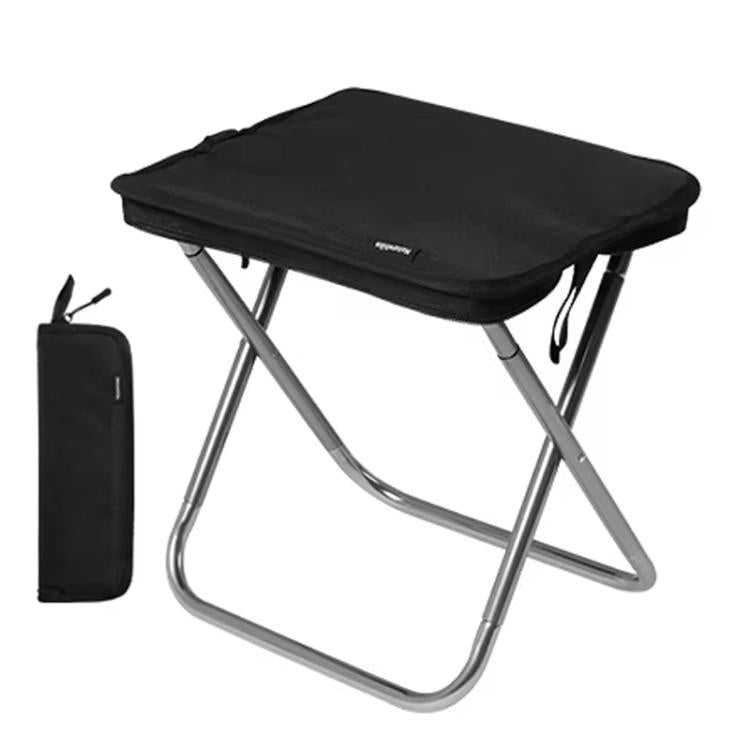 Naturehike Folding Stool Portable Outdoor Camping Aluminum Chair(Black) by Naturehike