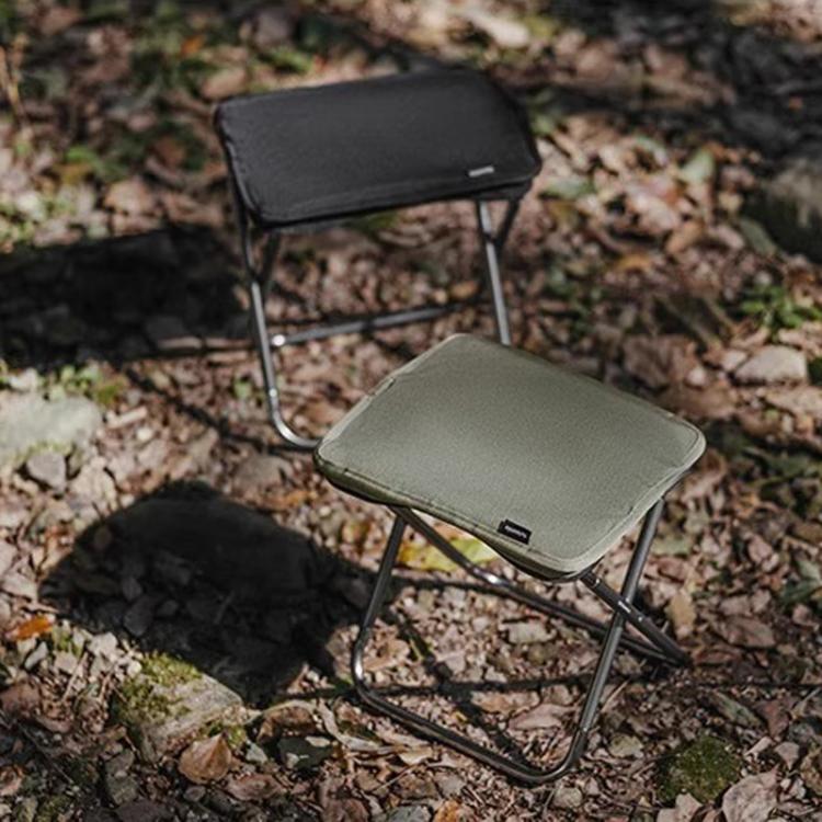 Naturehike Folding Stool Portable Outdoor Camping Aluminum Chair(Black) by Naturehike