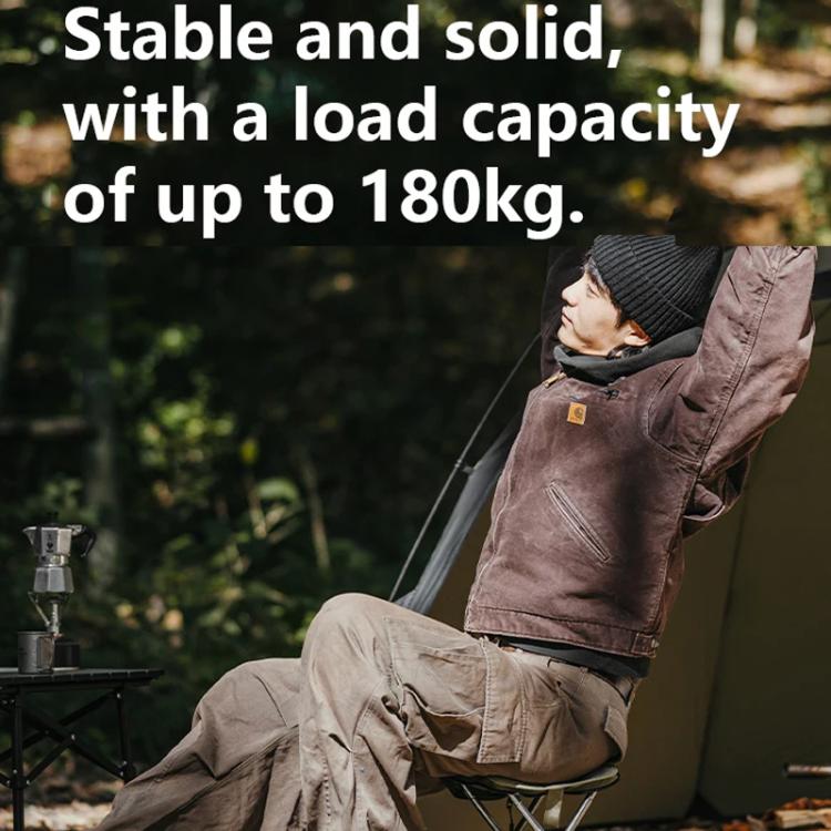 Naturehike Folding Stool Portable Outdoor Camping Aluminum Chair(Black) by Naturehike