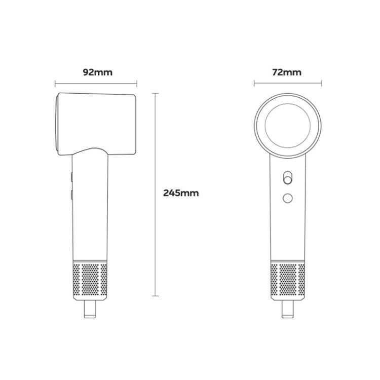 D3 110000 High Speed Smart Constant Temperature Negative Ion Hair Dryer, Color: UK Plug Purple by bashfashion