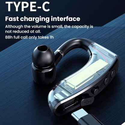 V18 On-Ear Business Digital Display Bluetooth Earphone(Bagged) by bashfashion