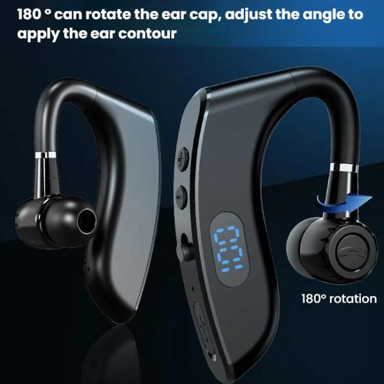 V18 On-Ear Business Digital Display Bluetooth Earphone(Bagged) by bashfashion