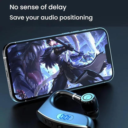 V18 On-Ear Business Digital Display Bluetooth Earphone(Bagged) by bashfashion