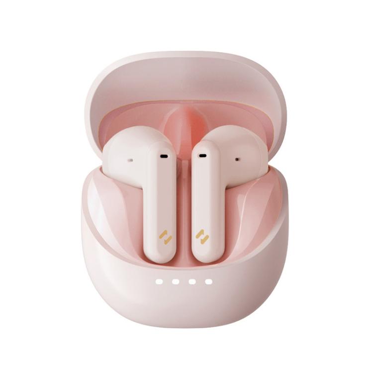 Havit E9 Semi-In-Ear ENC Noise Reduction Wireless Bluetooth Earphones, Color: Pink-Standard Edition by Havit