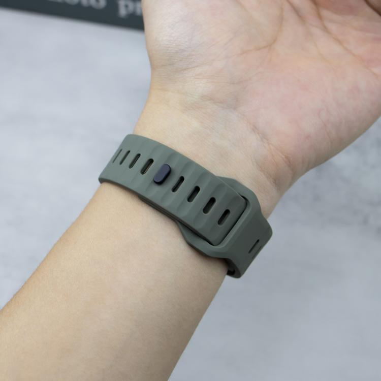 For Apple Watch Ultra 49mm Sport Loop Silicone Watch Strap + TPU Protective Case Set(Starlight) by bashfashion