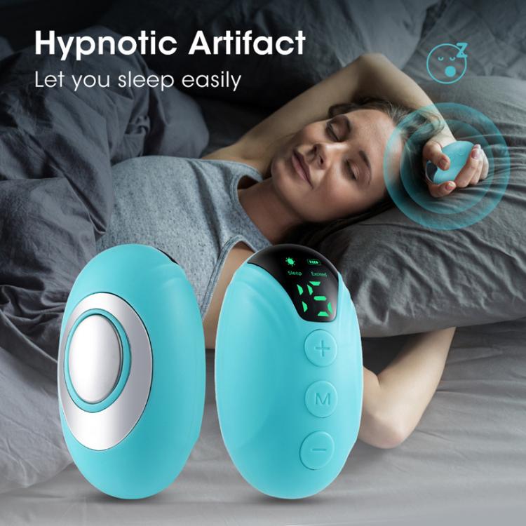 Smart Handheld Sleep Instrument Microcurrent Relief Insomnia Anxiety Therapy Portable Fast Sleeping Massager(Emerald) by bashfashion