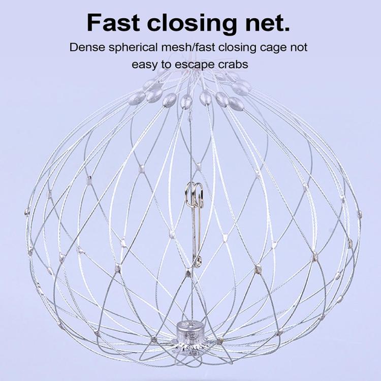 Diameter 62cm/20 Strands Automatically Retractable Crab Cage Wire Crab Opening And Closing Cage by bashfashion