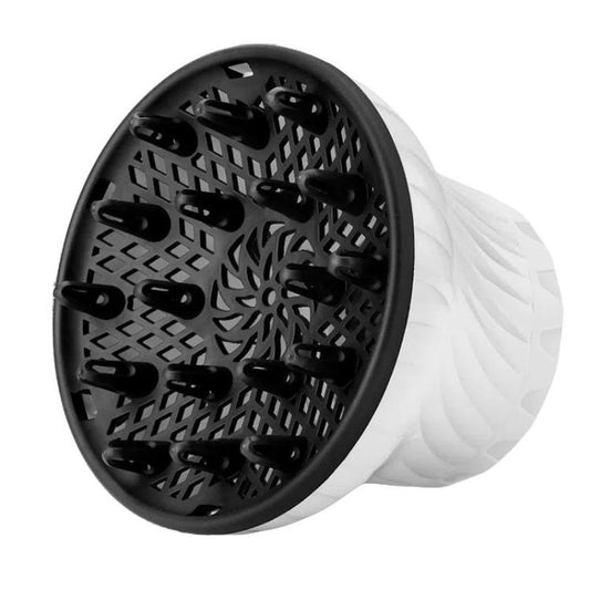 Universal Hair Diffuser Hair Dryer Air Hood Blow Curling Hair Styling Artifact Hair Drying Hood(White) by bashfashion