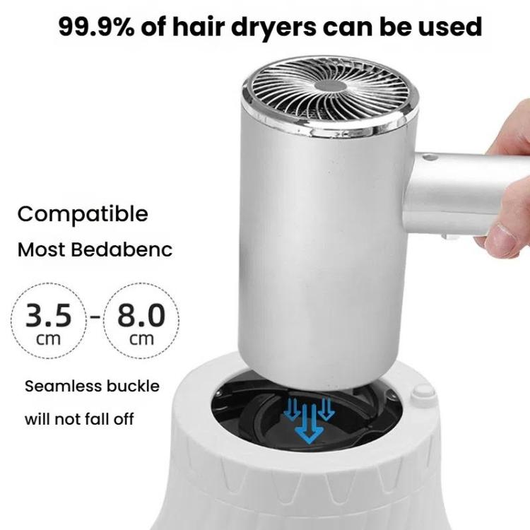 Universal Hair Diffuser Hair Dryer Air Hood Blow Curling Hair Styling Artifact Hair Drying Hood(White) by bashfashion