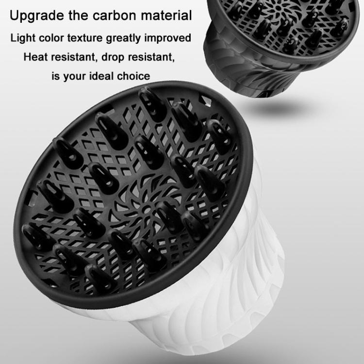 Universal Hair Diffuser Hair Dryer Air Hood Blow Curling Hair Styling Artifact Hair Drying Hood(White) by bashfashion