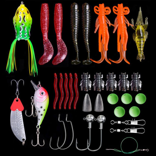 35-in-1 Outdoor Fishing Gear Bionic Bait Luya Sequin Bait Set by bashfashion
